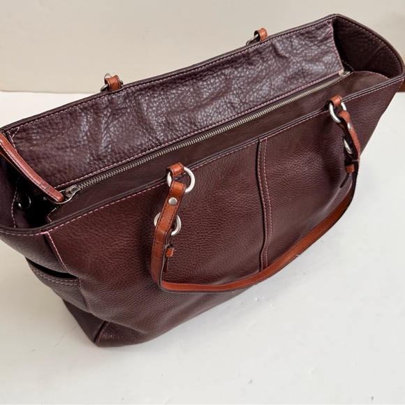 🐝 Coach X-Large Chelsea Brown Pebbled Leather Tote - G063-F10026 - Picture 9 of 16